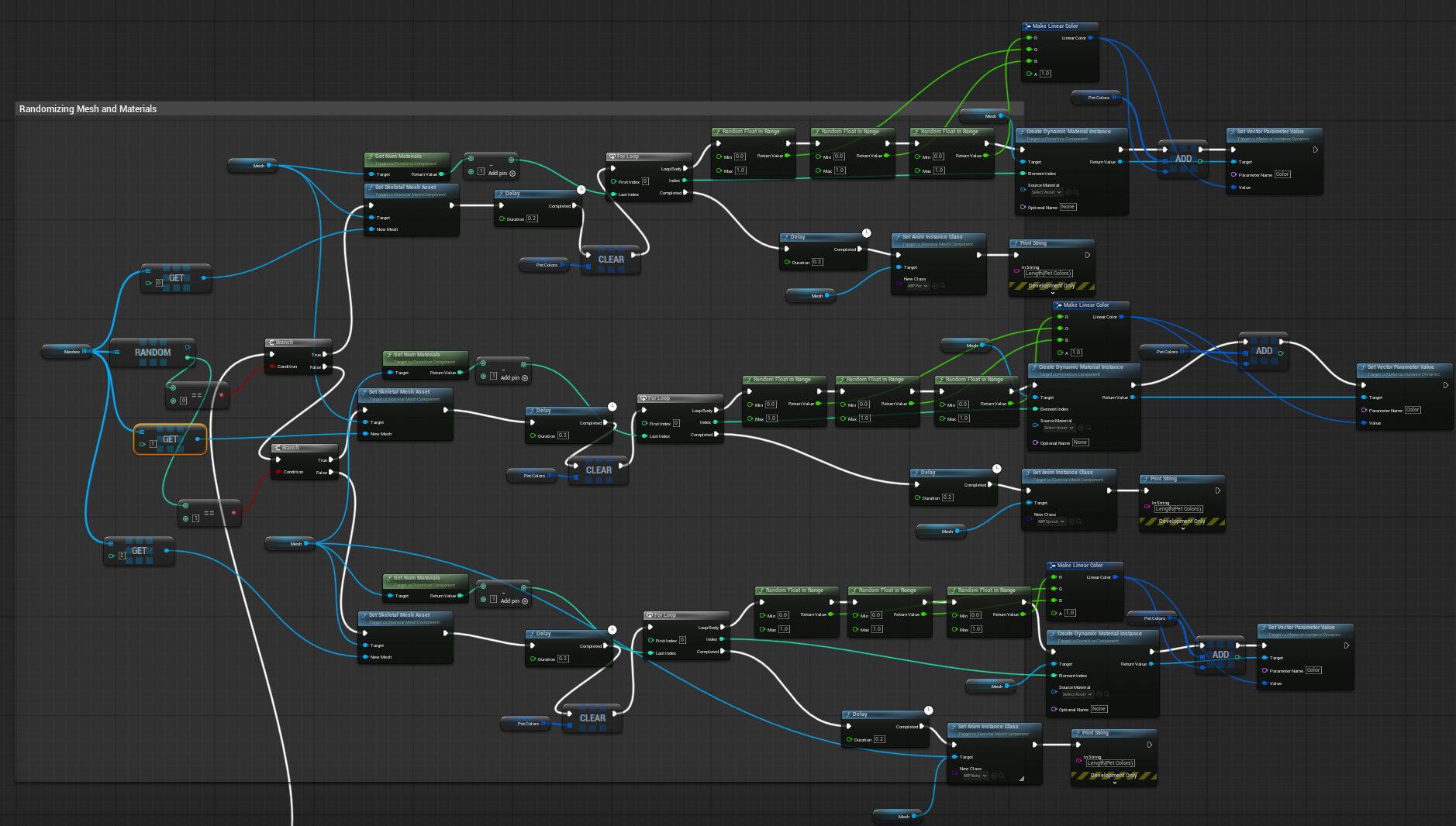 Pet Randomization Blueprint